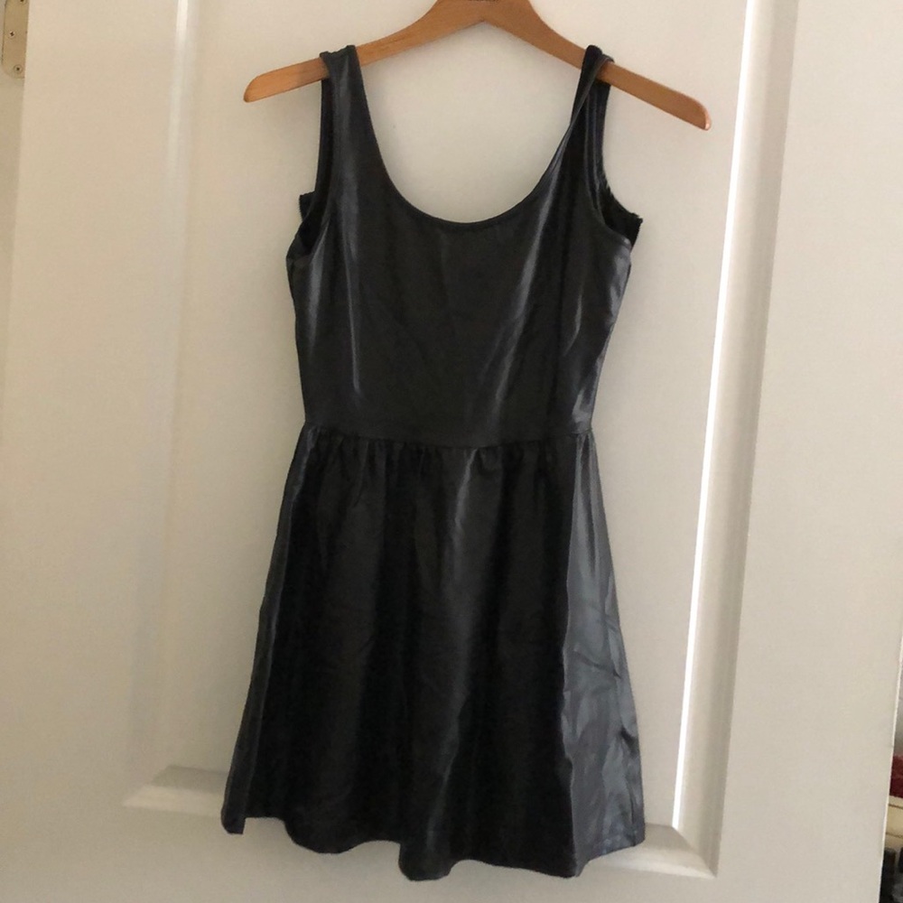 Black pleather dress